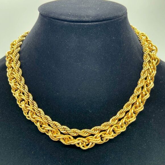 Banana Republic Jewelry - Banana Republic Double Strand Thick Chain Necklace